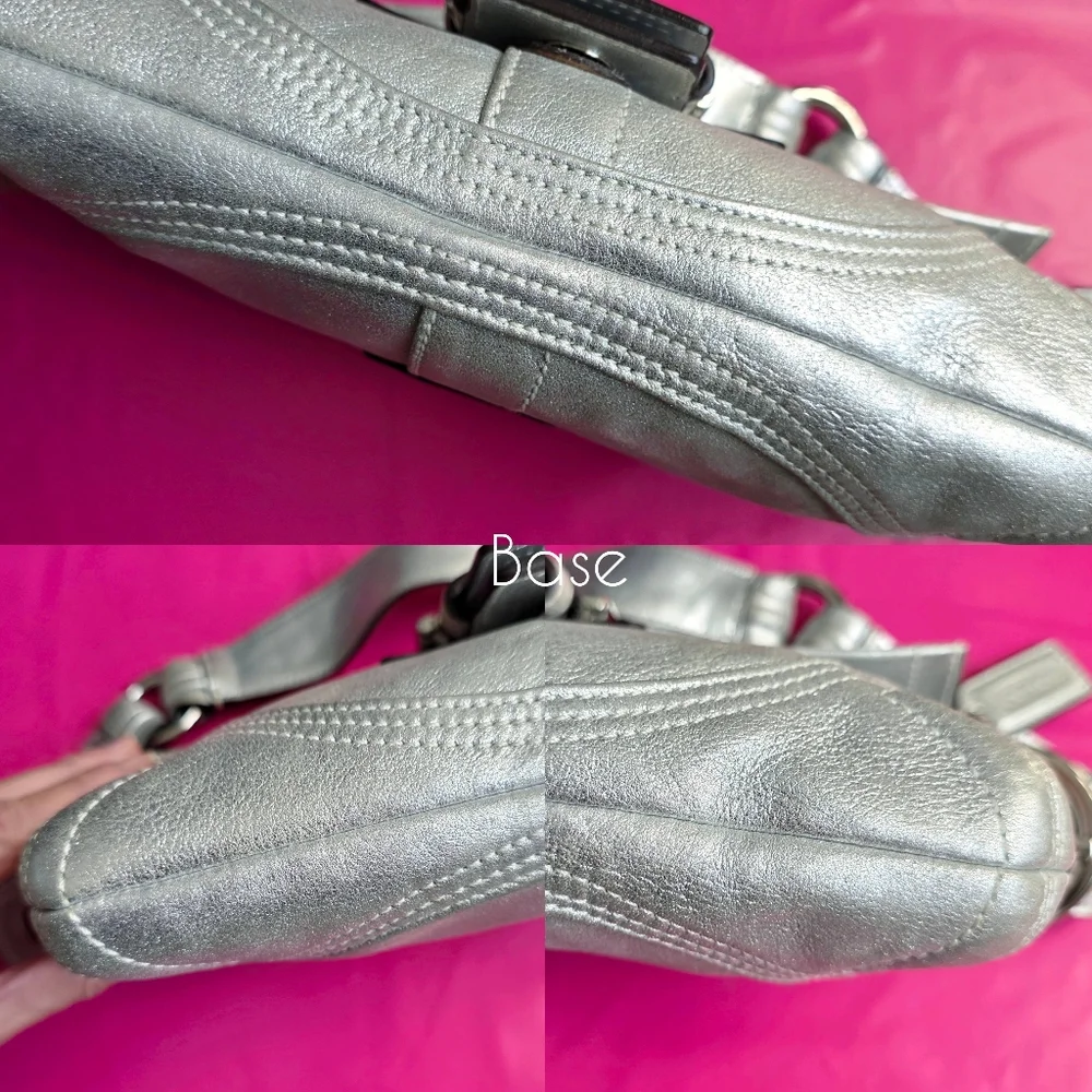 🅢🅞🅛🅓 Coach Y2k Goat Suede Flap Shoulder Bag - Picture 9 of 16